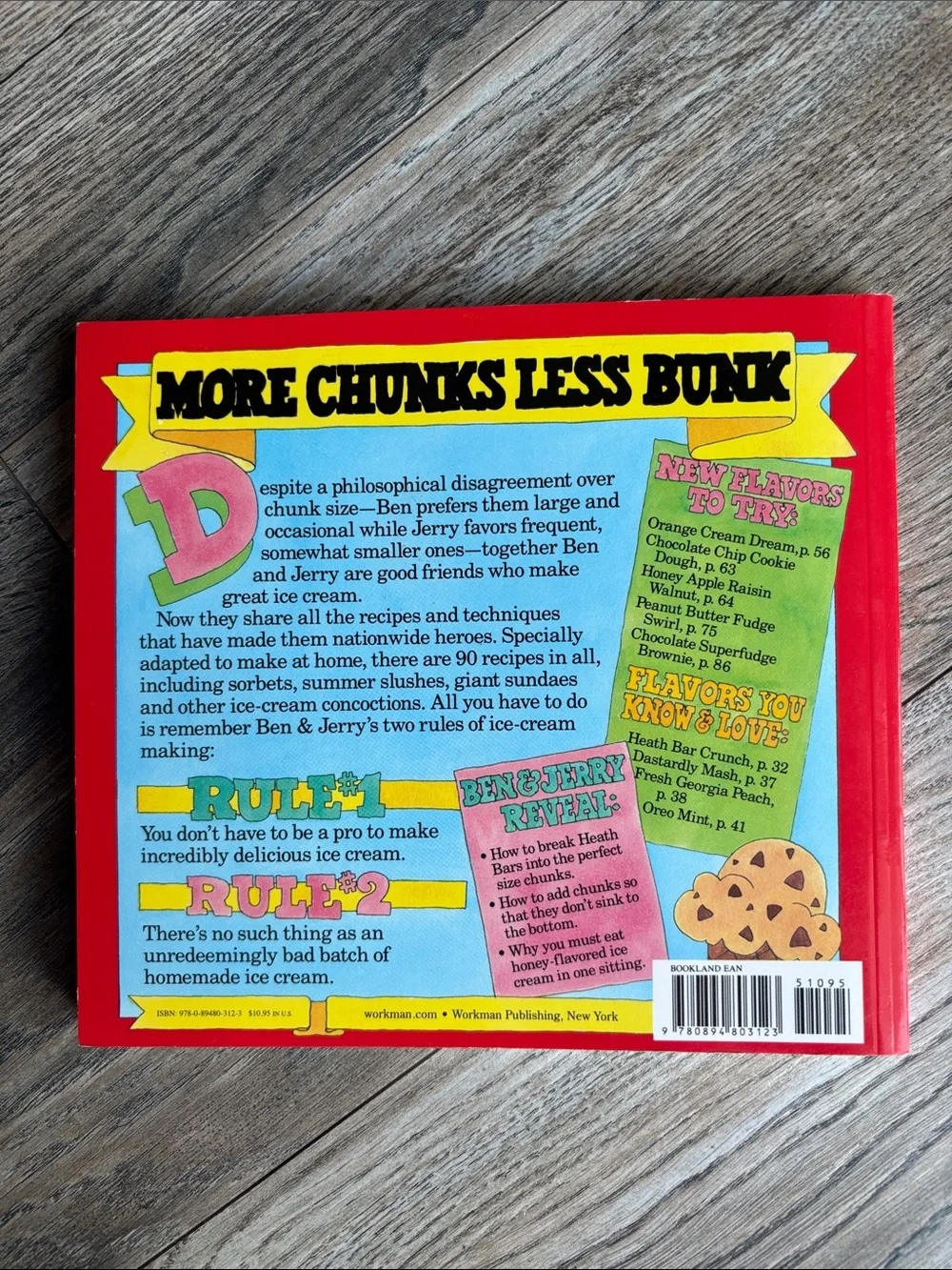 Vintage Ben & Jerry’s homemade ice cream and dessert book cookbook.